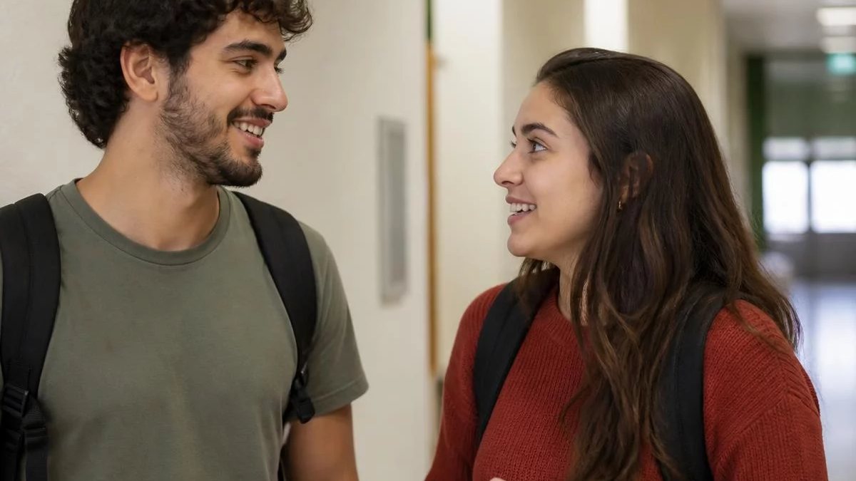 Grupo pequeno em volta da mesa de reunião, cada um com folhas impressas na mão